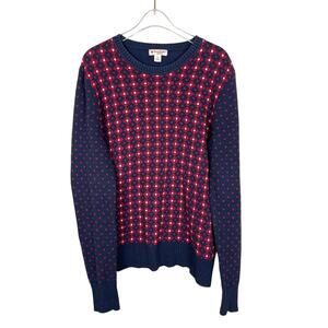 Brooks Brothers Red Fleece Merino Wool Blend Sweater Preppy Casual Womens Sz XL